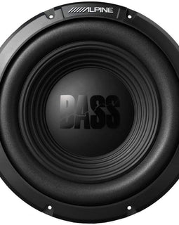 Alpine Bundle Compatible with Universal Vehicles W10S4 Single 10" Loaded Sub Box Enclosure