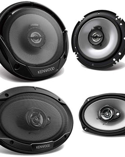 Kenwood 6.5" 300W 2Way + 6x9" 400W 3Way Coaxial Car Speakers Packages