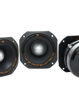 MR DJ HDT1000B 4" 1000W Black High Compression Titanium Bullet Super Tweeter