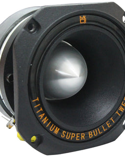 MR DJ HDT1000B 4" 1000W Black High Compression Titanium Bullet Super Tweeter