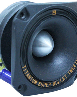 MR DJ HDT700B 3.5" 500W Black High Compression Titanium Bullet Super Tweeter