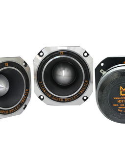 MR DJ HDT1000S 4" 1000W Chrome High Compression Titanium Bullet Super Tweeter