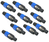 10 MR DJ Conductor Speaker Cable Male Connector End Fit SPEAKON Audio Loudspeaker