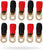 MR DJ DGRT00-10 1/0 Gauge Crimp Ring Terminals Connectors 10-Pack Black Red