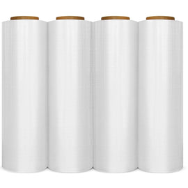 18" x 1500' 4 Rolls Pallet Wrap Stretch Film Hand Shrink Wrap 1500SQFT