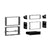 Metra 99-5824B Single/Double DIN Black Dash Installation Kit - Compatible Fits for Ford Transit Connect 2010-2012