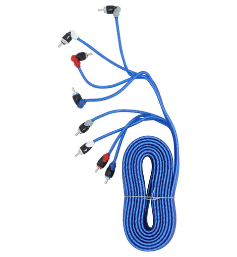Raptor R4R174 RCA 4-Channel Audio Cable - Mid Series 17 Feet