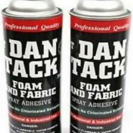 2 Dan Tack 2012 12 oz professional quality foam & fabric spray glue adhesive Can