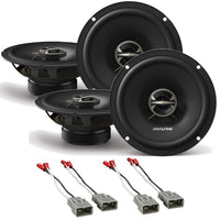 2 Alpine EL-E65-G 6.5" Coaxial 2-Way Fit Honda Element 03-11