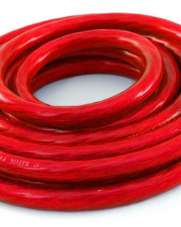 A/T 0 Gauge 25' Ft Ground Wire Cable Red Power Car Audio Amp Marin