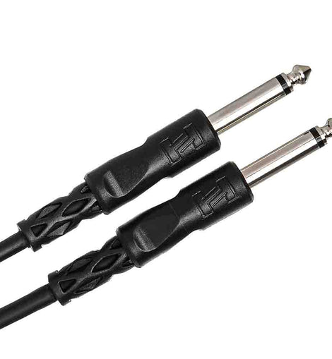 Hosa CPP-105 Unbalanced Interconnect Cable, 1/4 in TS to Same - 5 Feet