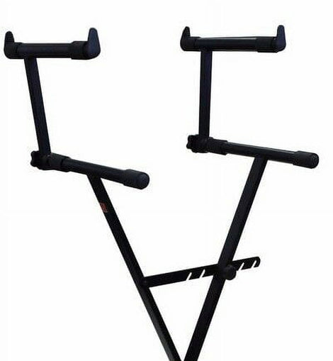 Mr. Dj USA KS550 X Style Pro Dual Music Keyboard Stand Electronic Piano Stand