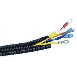 American Terminal  100 Ft 3/4" Split Wire Loom Conduit Polyethylene Tubing Black Color Sleeve Tube