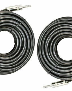 2 MK Audio MKQQM25 1/4" to 1/4" 25 FT. True 12 Gauge Wire PA DJ Pro Audio Speaker Cable