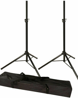 2 MR DJ SS300B Speaker Stand with Road Carrying Bag