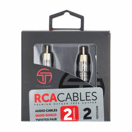 Tsunami TSX-RCA2 2 Channel 2 Ft RCA Cable