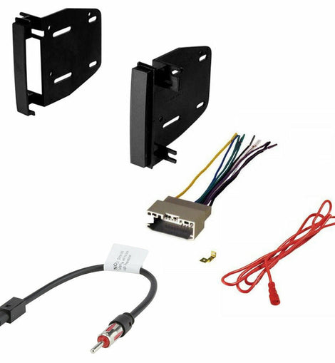 American international 2009 2010 2011 2012 Dodge Ram 1500 Double Din Dash Kit Wire Harness Antenna