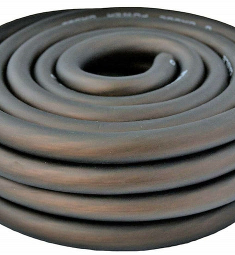 Absolute P0G25BK 1/0 Gauge Black 25ft Power/Ground Wire True Spec and Soft Touch Cable