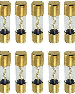 MK 10 AGU FUSE 100AMP 100 AMP AGU FUSES GOLD PLATED INLINE HIGH QUALITY GLASS