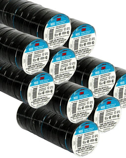 100 3M 1700 / 165 Temflex Insulated Vinyl Black Electrical Tape 3/4" x 60' FT