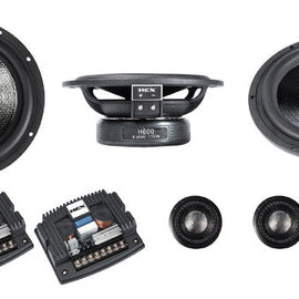 Diamond Audio H600A HEX Series 6.75” 2-Way Component Set w/Aluminum Dome Tweeter