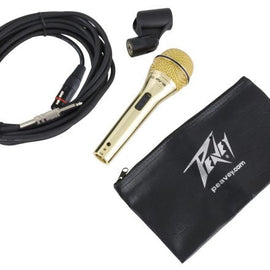 Peavey PV®i 2G Microphone – 1/4” cable Gold Cardioid Unidirectional Dynamic Vocal Microphone