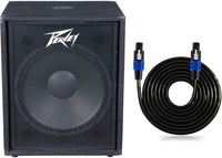 Peavey PV 118 Professional 18 Inch Passive Subwoofer 25' 2-Conductor Speakon to Speakon