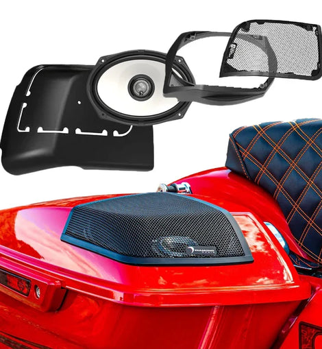 Diamond Audio MSHXM694LK 14+ Harley Davidson Cut in Lid Kit with HXM69F4 - MSHXM694LK