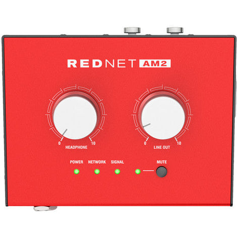 Focusrite REDNET-AM2 Stereo Dante Headphone Amplifier and Line-Out Interface