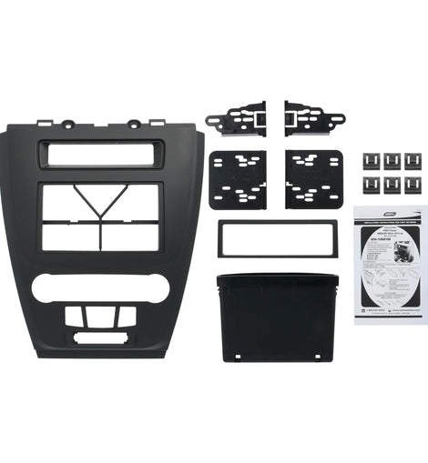 Metra 99-5821B Single/Double-DIN Car Stereo Black Dash Kit - Compatible Fits for Ford Fusion / Mercury Milan 2010-2012
