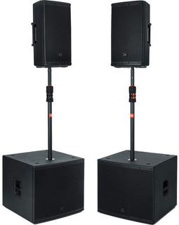 JBL Bags JBLSUBPOLEPROSET Deluxe Gas Lift Subwoofer Speaker Pole (Pair)