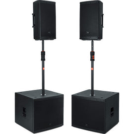 JBL Bags JBLSUBPOLEPROSET Deluxe Gas Lift Subwoofer Speaker Pole (Pair)