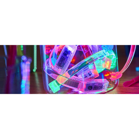 Hercules HER-WRISTBAND-10-PK Sound-Reactive Multicolor LED Wristbands (10-Pack)