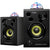 Hercules DJMONITOR-32-PARTY DJSpeaker 32 Party 3" Powered Speakers with Integrated Light Dome (Pair)