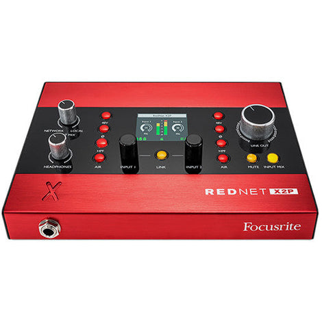 Focusrite REDNET-X2P 2x2 Dante Audio Interface with Red Evolution Mic Pres