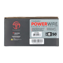 Tsunami TSX-PWB8 50Ft Spool Black 8ga w/Acc Kit