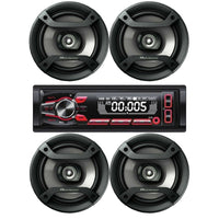 Cerwin Vega CV15BT AM/FM Bluetooth + 2 Pioneer TS-F1634R 6.5" Speaker