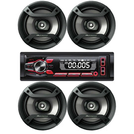 Cerwin Vega CV15BT AM/FM Bluetooth + 2 Pioneer TS-F1634R 6.5" Speaker