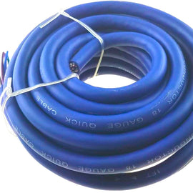 Metra 100ft 18 Gauge Multi 9 Conductor Blue Speed Hiding Speaker Trailer Wire Cables
