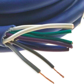 Metra 25ft 18 Gauge Multi 9 Conductor Blue Speed Hiding Speaker Trailer Wire Cables