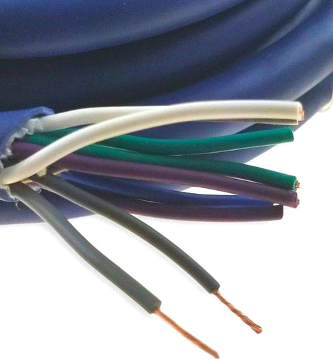 Metra 25ft 18 Gauge Multi 9 Conductor Blue Speed Hiding Speaker Trailer Wire Cables