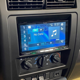 Metra 95-6541 Matte Black Double DIN Dash Kit for 2003-2006 Jeep Wrangler