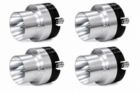 4 Absolute PBT1 1" Titanium Bullet High Compression  Super Tweeter Car Van ATV UTV Marine Boat Motorcycle Motorsports Competition