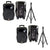 2 DSP4000 PRO 15" 4000W Bluetooth DSP FM Radio USB Portable PA Portable DJ Speaker & Stands