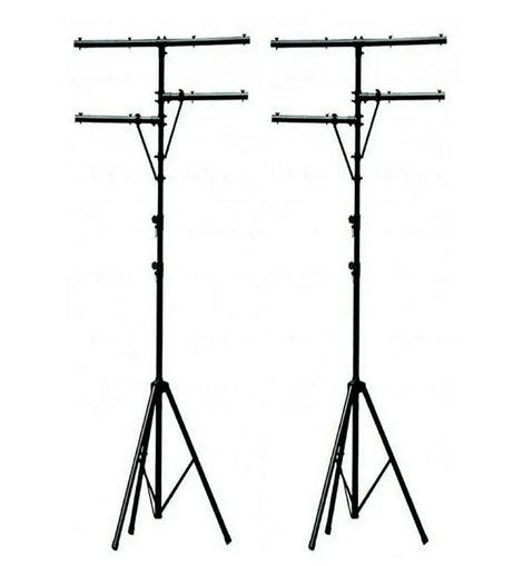 2 Pro Audio DJ Multi Arm 8 Bolt Lighting 12 Foot Tripod Light Stand Package