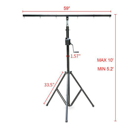 DJ Pro Lighting Crank Light Stand Square Truss Adapter Stage Crank-Up Premium US