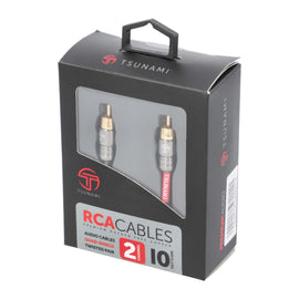 Tsunami TSX-RCA10 2 Channel 10 Ft RCA Cable