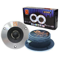 Mr. Dj HDT500S 600W Pair Slim 4-Inch Titanium Bullet High Compression Tweeter for Car, Van, ATV, UTV, Marine, Boat, Motorcycle, Motorsports, and Competition