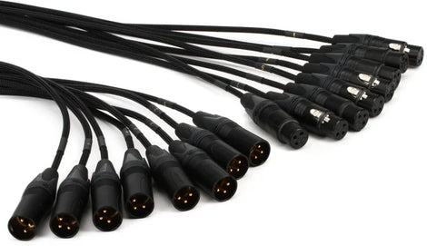 Mogami GOLD 8 XLR-XLR-15 8-channel XLR Male to XLR Female Snake Cable - 15 foot