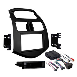 Metra 99-3309B DIN Stereo Installation Dash Kit - Compatible Fits for Chevrolet Spark 2013-2015